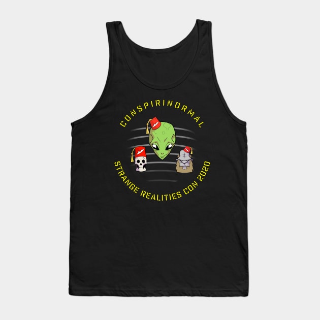 Strange Realities Conference 2020 Official Tank Top by conspirinormalstore